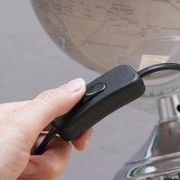 Wereldbol lamp met verlichting - stijlvolle globe voor thuis of kantoor - thumbnail