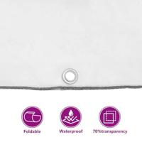 VidaXL Plantenafdekking met zeilringen 1x5 m polyethyleen - thumbnail