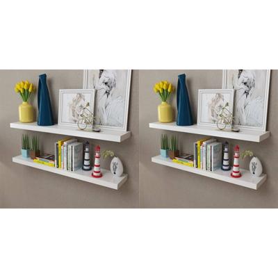 VidaXL Wandplanken 4 st 100 cm wit