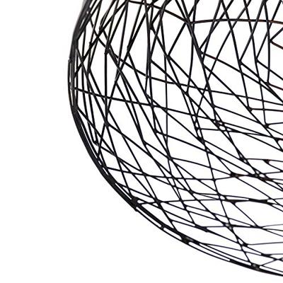 QAZQA Oosterse plafondlamp zwart 40 cm - Glan