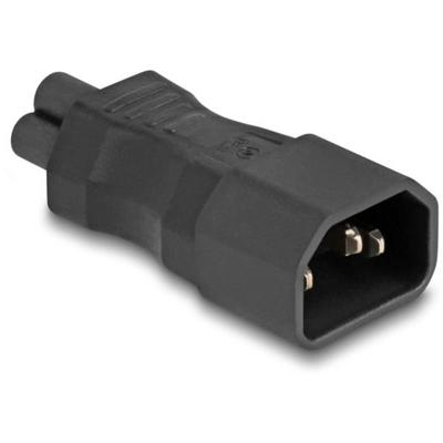 Delock 80468 Stekkeradapter [Apparaatbus C5 - Stekker C14] Zwart 1 stuk(s) Bag