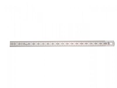 Helios Preisser Stalen liniaal | lengte 1500 mm | staal buigzaam | verdeling B = mm/1/2 mm | 1 stuk - 0460230 0460230