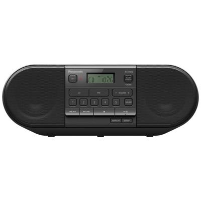 Panasonic RX-D500EG-K CD Boom Box (Radio FM, CD Player, Werkt op netstroom en batterijen, Sleep Timer) zwart