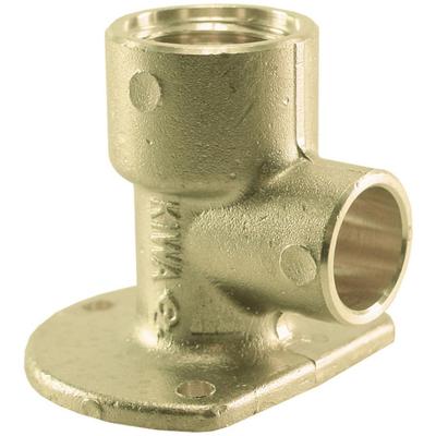 Riko Messing Soldeer Muurplaat Laag + Verhoogde Aansluiting 1/2x15