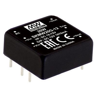 MEAN WELL SKMW20G-05 DC/DC-converter 4 A 20 W Aantal uitgangen: 1 x Inhoud 1 stuk(s)