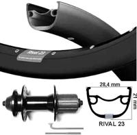 Kgs Achterwiel zac19 28 inch freewheel fh-m475 32g zwart - thumbnail