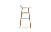 Normann Copenhagen Form Barkruk Low 75 cm - Eiken - Wit - thumbnail