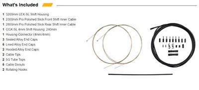 JAGWIRE 2x pro shift kit - sid blue