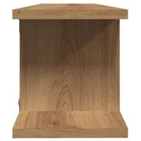 Wandschappen 2 st 90x18x20cm bewerkt hout artisanaal eikenkleur - thumbnail