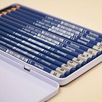 EDU3 Edu tekenpotlood, b,2b,4b,5b,6b,8b,9b,hb,h,2h,3h,4h, 12 stuk/ 1 doos - thumbnail