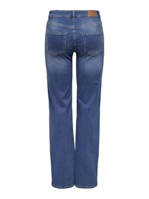 Only Onlblush Mid Straight Dnm Rea12187 Noos 15330787 Straight Leg Medium Blue Denim