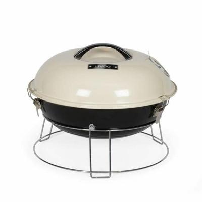 Draagbare houtskoolbarbecue - LIVOO - DOC301 - Champagne en zwart Draagbare houtskoolbarbecue - LIVOO - DOC301 - Champagne en zwart