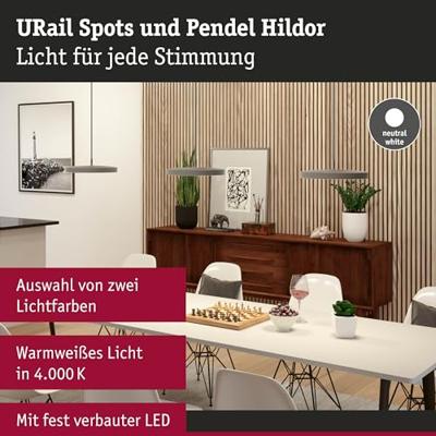 Paulmann Hildor LED-railspot URail 15 W LED Chroom (mat)