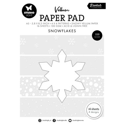 Studio Light • essentials vellum paper pad snowflakes