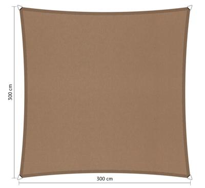 Vierkant schaduwdoek 3,00x3,00 m Brazilian sand Shadow Comfort - Shadow comfort