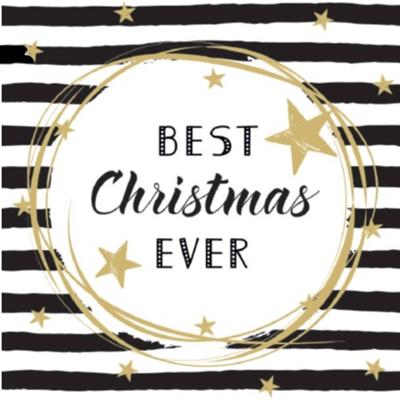 Duni servetten best xmas ever 33x33cm