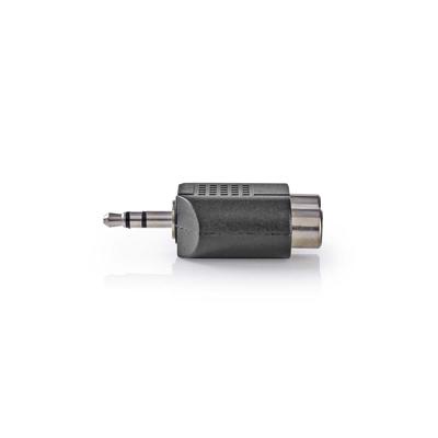 Nedis CAGB22940BK Stereo-audioadapter 3,5 Mm Male - 2x Rca Female Zwart - thumbnail