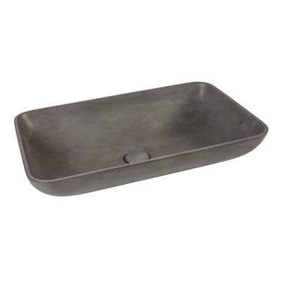Waskom Cipi Beton Vasca 56.5x37x12 cm Rechthoek Beton Grijs Cipi