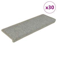Trapmatten zelfklevend Sisal-Look 30 st 65x21x4 cm groen - thumbnail