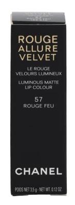 Chanel Rouge Allure Velvet Luminous Matte Lip Colour 3.50 g 57 Rouge Feu Lippenstift 3.5 g Dames - thumbnail