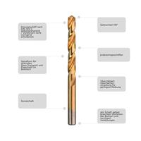 kwb 427140 HSS Metaal-spiraalboorset 13-delig M2 DIN 338 Cilinderschacht 1 stuk(s) - thumbnail