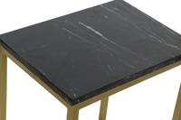 Set van 3 tafels DKD Home Decor Zwart Gouden 50 x 35 x 60 cm - thumbnail