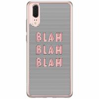 Huawei P20 siliconen hoesje - Blah blah blah - thumbnail