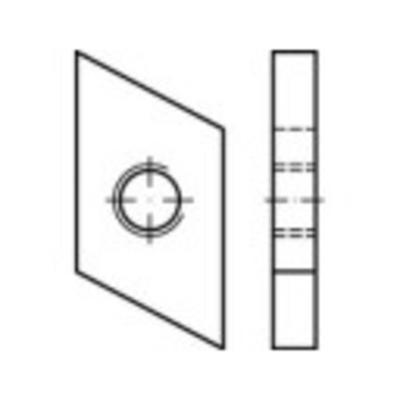 TOOLCRAFT 161561 Schroefplaten voor hamerkopschroeven M6 Staal Galvanisch verzinkt 100 stuk(s) TOOLCRAFT 161561 Schroefplaten voor hamerkopschroeven M6 Staal Galvanisch verzinkt 100 stuk(s)