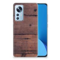 Xiaomi 12 | 12X | Bumper Hoesje | Old Wood - thumbnail