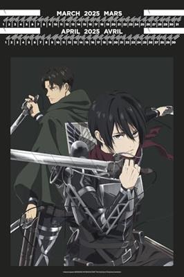 Attack on Titan Portfolio Calendar 2025 *English Version*