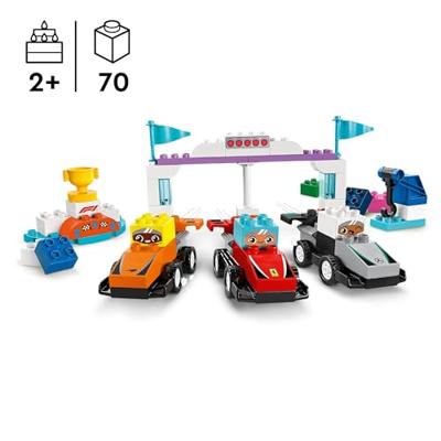 LEGO DUPLO F1 team racewagens en coureurs 10445 - thumbnail