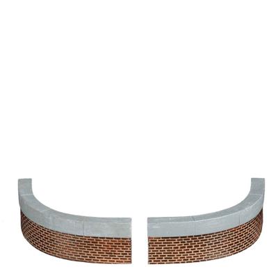 Curved wall small 2 stuks l15xb1,5xh4 cm - Luville