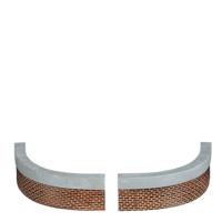 Curved wall small 2 stuks l15xb1,5xh4 cm Luville - Luville - thumbnail