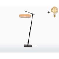 GOOD&MOJO Vloerlamp 'Palawan' Bamboe, 176cm, kleur Zwart/Naturel - thumbnail