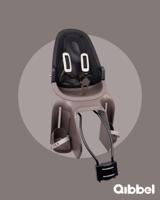 Qibbel achterzitje air frame zwart/lichtbruin - thumbnail