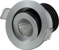 LED Spot Module 300 lumen 3.3W 2700K dimbaar diameter 50mm kantelbaar aluminium - thumbnail