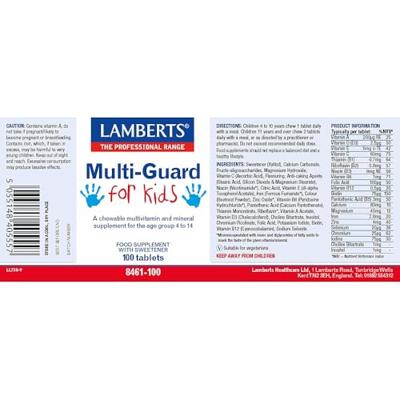 Lamberts Multi-Guard For Kids Kauwtabletten