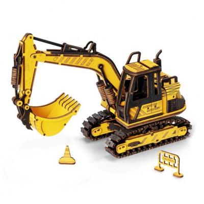 Robotime Excavator houten bouwpakket Robotime Excavator houten bouwpakket
