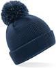 Beechfield CB406B Junior Reflective Bobble Beanie - French Navy - One Size - thumbnail