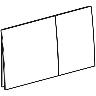 Drukplaat Geberit Sigma 70 Frontbediening 2-toets RVS Messing Drukplaat Geberit Sigma 70 Frontbediening 2-toets RVS Messing