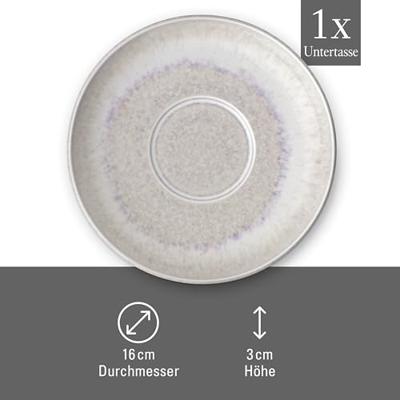 LIKE BY VILLEROY & BOCH - Perlemor Sand - Schotel voor espressokop LIKE BY VILLEROY & BOCH - Perlemor Sand - Schotel voor espressokop