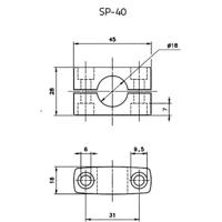 Datalogic 95ACC1370 Montagehoek SP-40 1 stuk(s) - thumbnail