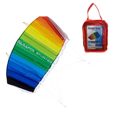 Parafoil Stunter Kite 80x40cm met Tas