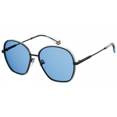 Polaroid zonnebril 6113/S wayferer dames zwart/lichtblauw Polaroid zonnebril 6113/S wayferer dames zwart/lichtblauw