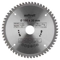 Wolfcraft Handcirkelzaagblad | HM | 56 Zähne | Ø190 x 30mm | 1 stuk - 6624000 - thumbnail