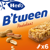 Tussendoortje Hero B'tween pinda&pindakaas 6pack reep 25gr - thumbnail