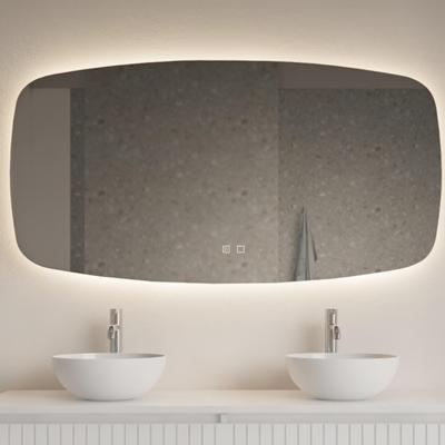 Badkamerspiegel Gliss Erato 100x60cm Horizontaal LED Incl. Verwarming Badkamerspiegel Gliss Erato 100x60cm Horizontaal LED Incl. Verwarming