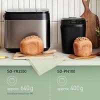 Panasonic SD-PN100 Mini-broodbakmachine Timerfunctie, 18 automatische programmas 400 g Zwart - thumbnail