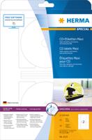 Herma 5115 CD-etiketten Ø 116 mm Papier Wit 50 stuk(s) Permanent hechtend Inkjet, Laser (zwart/wit), Laser (kleur), Kopiëren (zwart/wit), Kopiëren (kleur), - thumbnail