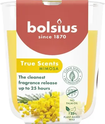 Bolsius Geurglas True Scents Mimosa 80/73